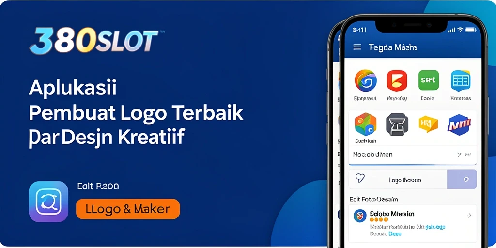 Antarmuka pengguna 380SLOT yang intuitif untuk membuat logo.