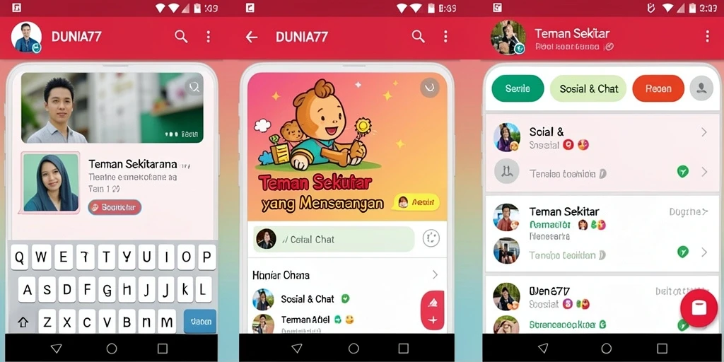 Antarmuka DUNIA77 yang menarik dan mudah digunakan.