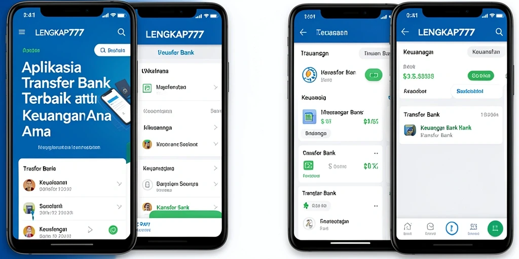 Tampilan antarmuka LENGKAP777 yang sederhana dan fungsional untuk Transfer Bank.
