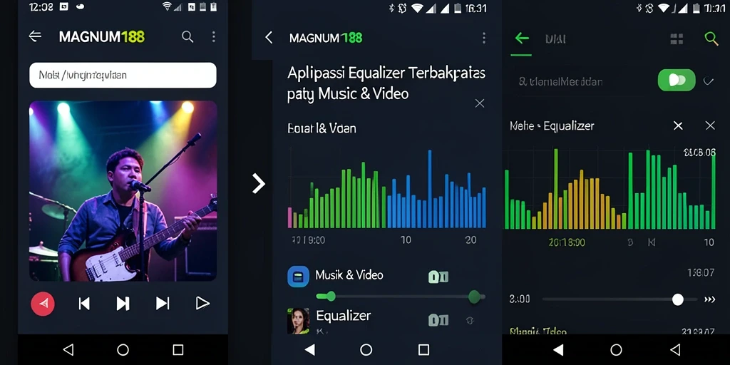 Tampilan antarmuka MAGNUM188 dengan pengaturan Equalizer yang mudah digunakan.