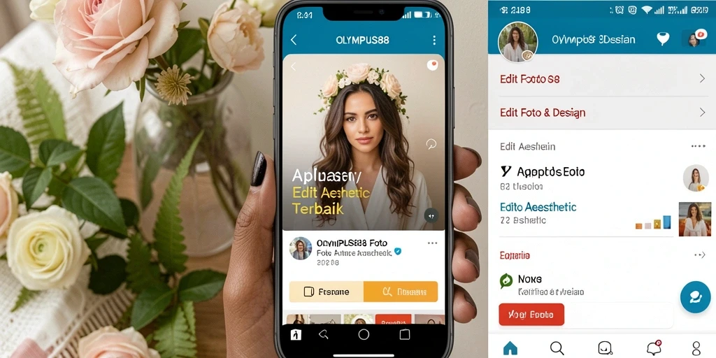 Tampilan antarmuka pengguna OLYMPUS88 untuk Edit Foto Aesthetic yang menarik.