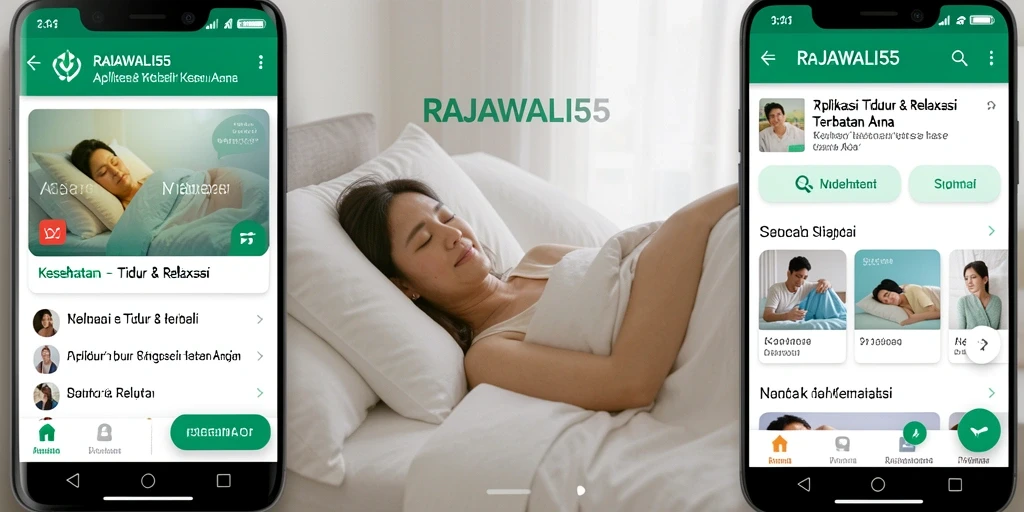 Antarmuka RAJAWALI55 yang elegan untuk Tidur & Relaksasi.