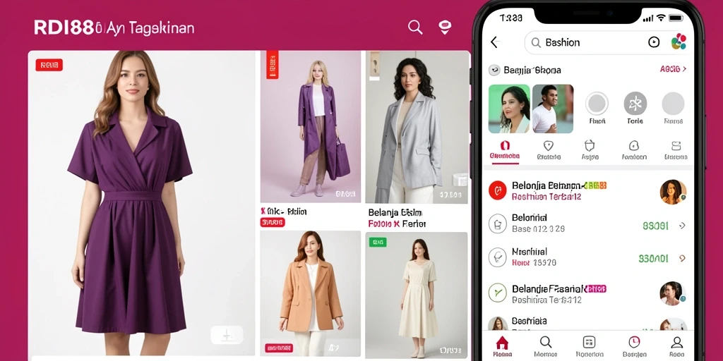 Antarmuka RDI88 menampilkan koleksi fashion yang menarik dan modern.