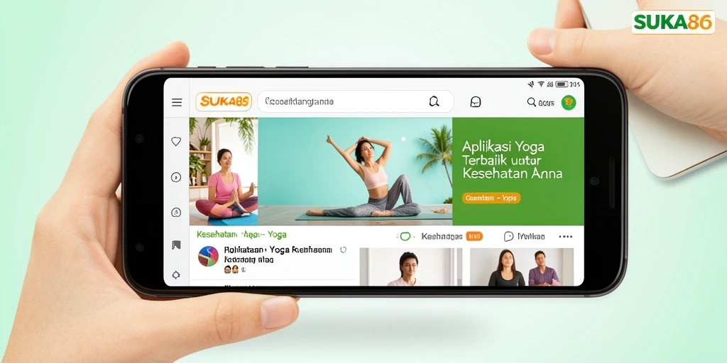 Antarmuka SUKA86 yang intuitif dengan sesi Yoga yang beragam.