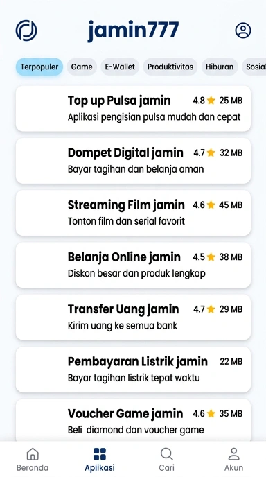 Katalog Aplikasi Populer jamin777 — Temukan Semua Di Sini!