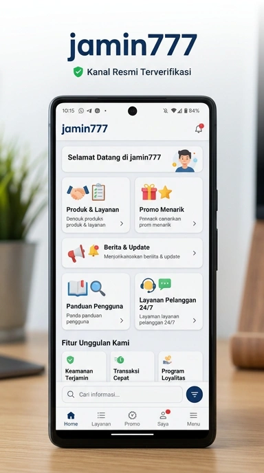 Halaman Resmi Jamin777 untuk Pengguna Android